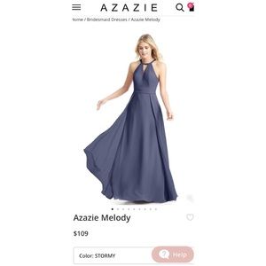 Azazie Melody Dress - Stormy